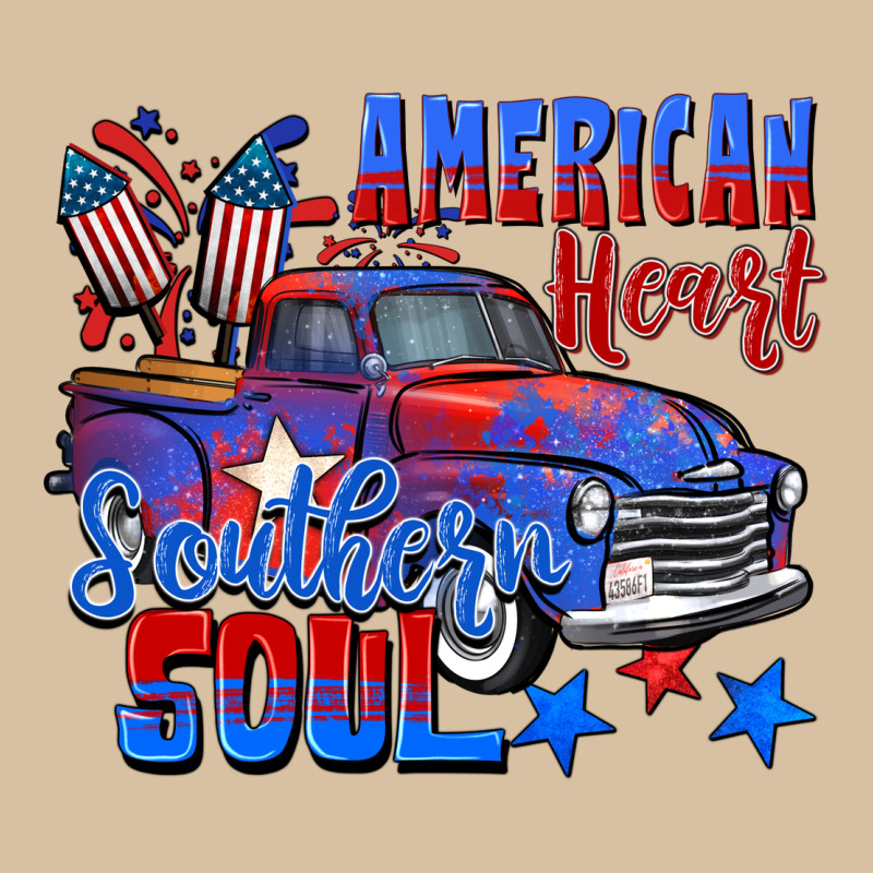 American Heart Southern Soul Truck 4th Of July Heavyweight Hoodie by CowGirlArtShop | Teevron