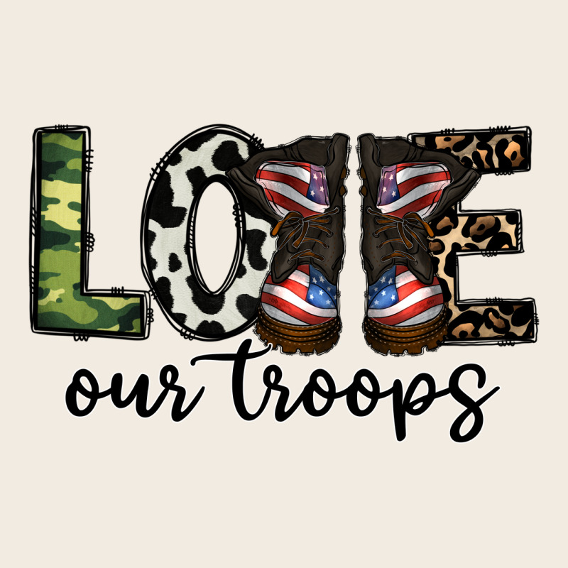 Love Our Troops Premium Sweatshirt by CowhideDigitalArt | Teevron