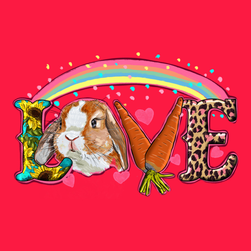 Easter Bunny Love With Rainbow Zipper Hoodie by RanaPortraitStore | Teevron