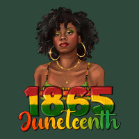 1865 Juneteenth With Afro Black Woman Zipper Hoodie | Teevron