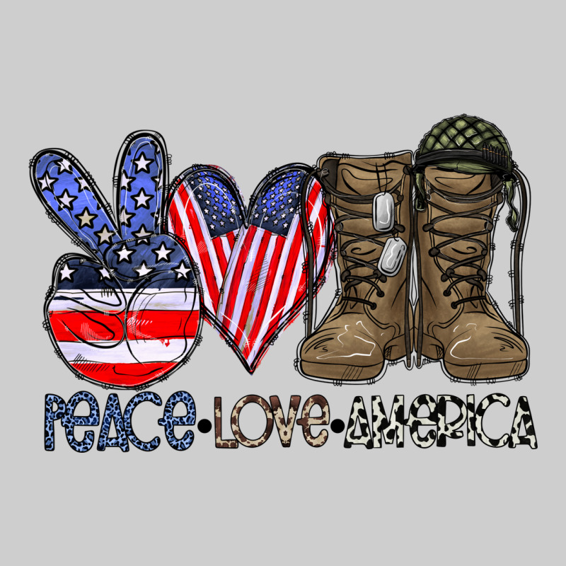 Peace Love America Premium Sweatshirt by CowhideDigitalArt | Teevron