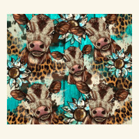 Western Cowhide Sunflower Baby Cow Premium Hoodie | Teevron
