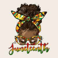 Juneteenth Black Woman Messy Bun Premium Sweatshirt | Teevron