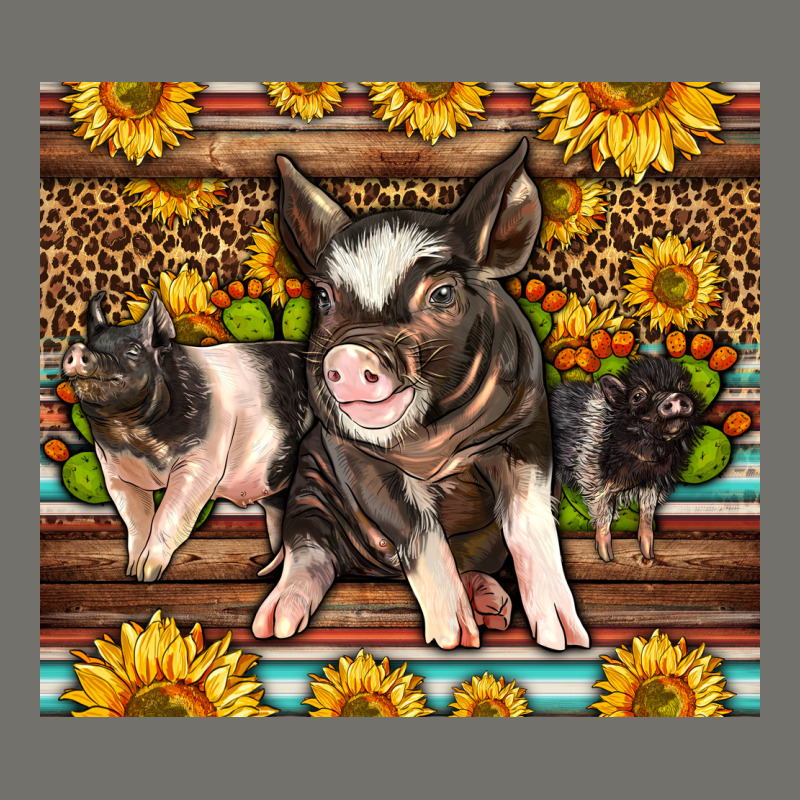 Western Cute Hampshire Pigs Premium Hoodie by LillyAllenDesigns | Teevron