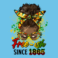 Free Ish Since 1865 Afro Messy Bun Premium Sweatshirt | Teevron