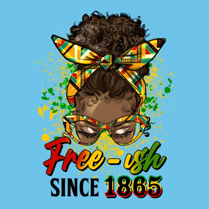 Free Ish Since 1865 Afro Messy Bun Premium Sweatshirt by HRA Design Shop | Teevron
