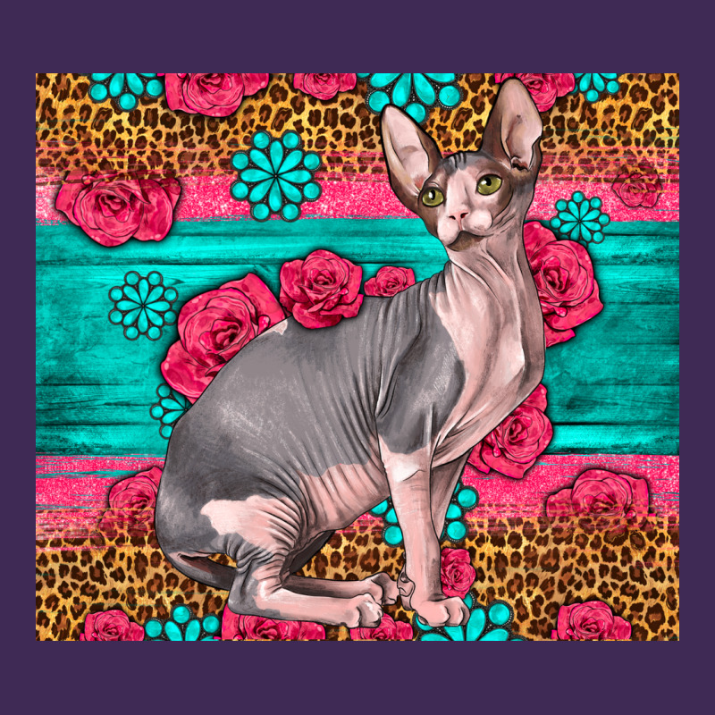 Pink Glitter And Roses Sphynx Cat Premium Hoodie by LillyAllenDesigns | Teevron