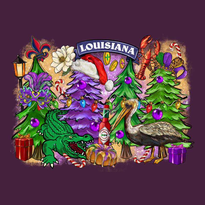 Christmas Louisiana Mardi Gras Trees Classic Tee by FaDigitalArtStudio | Teevron