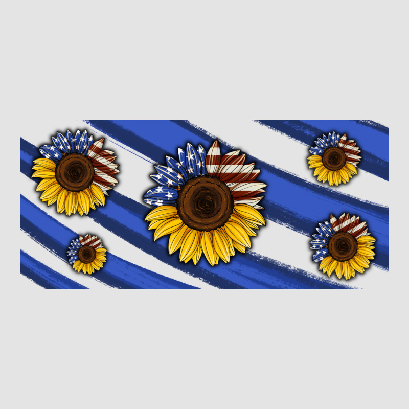 American Flag Sunflowers 16oz Libbey Cup Premium Sweatshirt by HRA Design Shop | Teevron