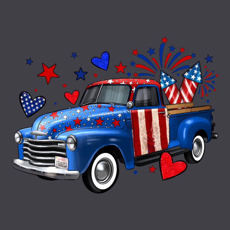 4th Of July American Flag Truck Heavyweight Hoodie by Neo Western | Teevron