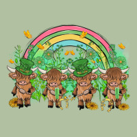 St Patrick's Day Baby Highland Cow Urban Hoodie | Teevron
