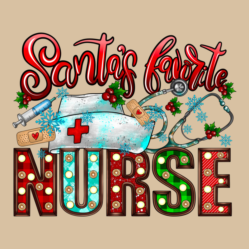 Santa Is Favorite Nurse Heavyweight Hoodie by CowhideDigitalArt | Teevron