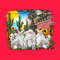 Easter Farm With Bunnies Zipper Hoodie | Teevron