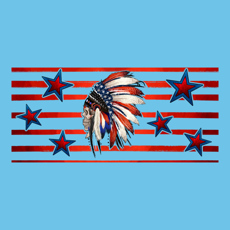 Patriotic Native American Headdress 16oz Libbey Cup Premium Sweatshirt by HRA Design Shop | Teevron