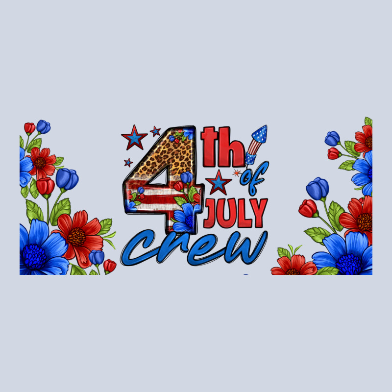 Floral 4th Of July Crew 16oz Libbey Cup Premium Sweatshirt by HRA Design Shop | Teevron