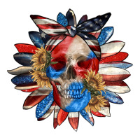 4th of July sunflower skull 4th of july | Teevron