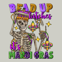 Bead Up Bitches It's Mardi Gras Skeleton Heavyweight Hoodie | Teevron