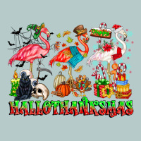 Happy Hallothanksmas Flamingo Heavy Core Tee | Teevron
