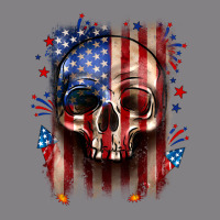 4th Of July Skull American Flag Heavyweight Hoodie | Teevron