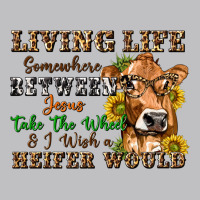 Living Life Somewhere Between Jesus Take The Wheel Classic Tee | Teevron
