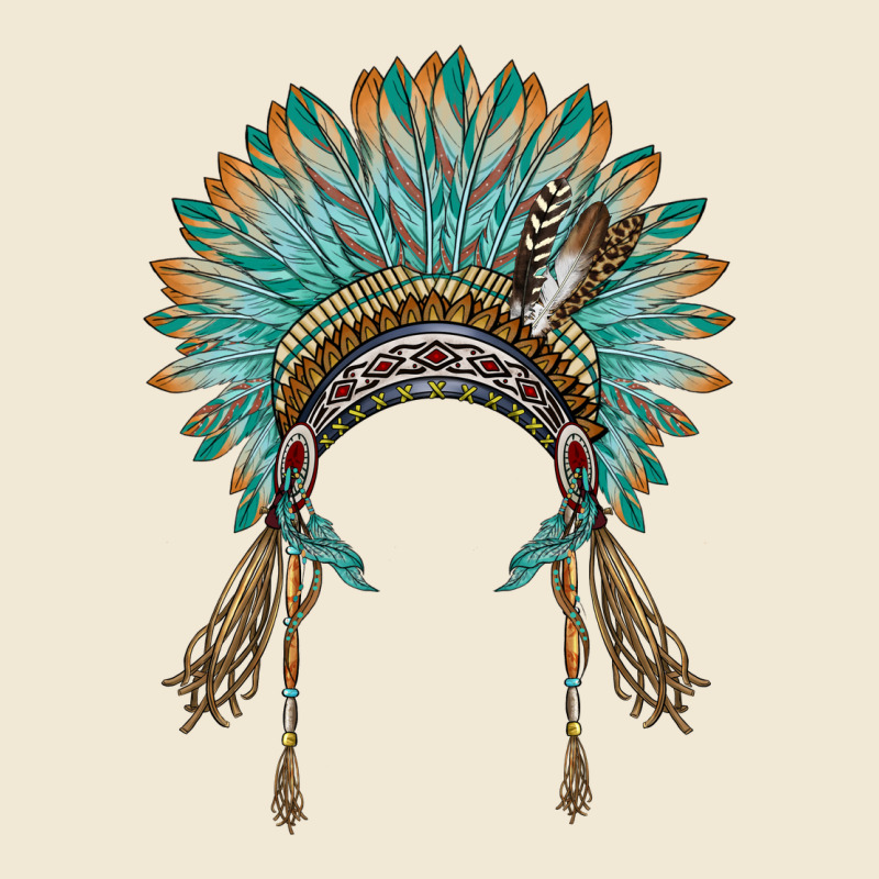 Native American Headdress Turquise Ladies Tee by BarkalooDesign | Teevron