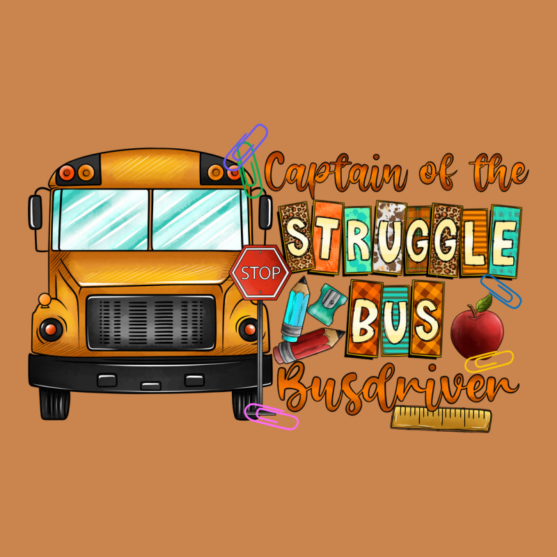 Captain Of Struggle Bus Busdriver Heavyweight Hoodie by CowhideDigitalArt | Teevron