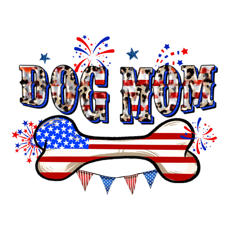 4th Of July Dog Mom Heavyweight Hoodie by CowGirlArtShop | Teevron