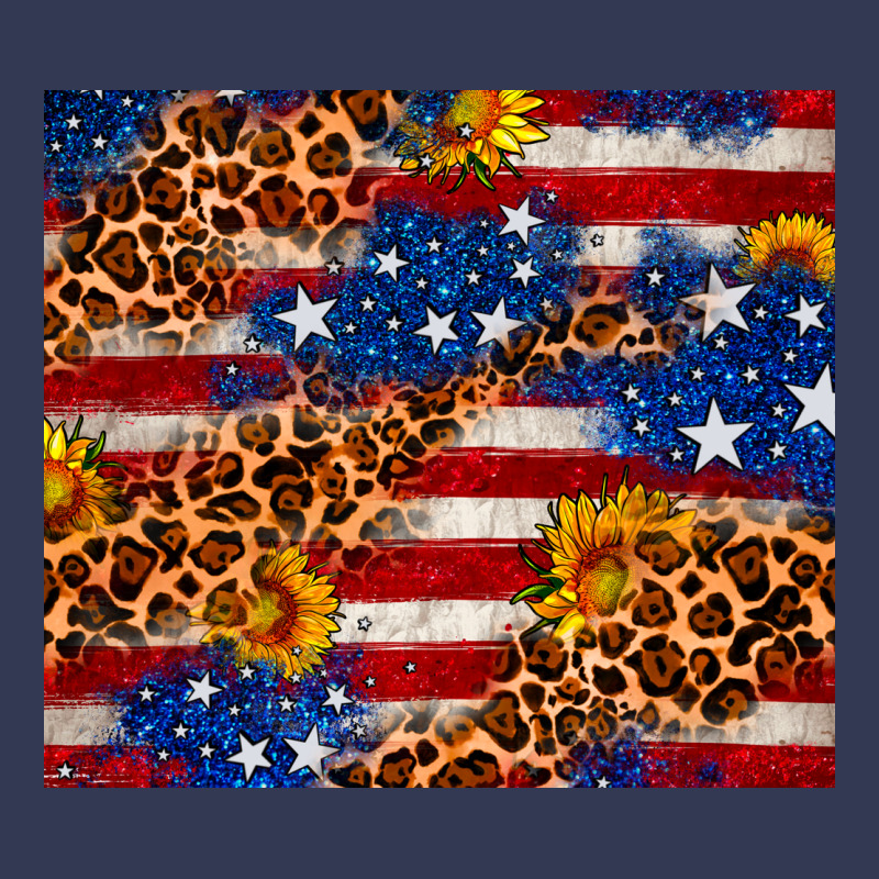 4th Of July Usa Flag Leopard Sunflower 20oz Tumble Heavyweight Hoodie by Neo Western | Teevron