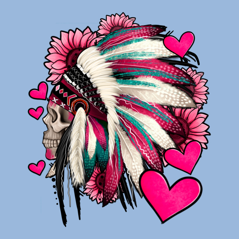 Indian Headdress With Hearts Valentine's Day Premium Hoodie by Jasminsmagicworld | Teevron