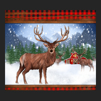 Christmas Reindeer Red Barn Country Farm Christmas Premium Hoodie | Teevron