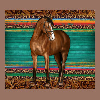 Western Horse Serape  Leather Leopard Premium Hoodie | Teevron