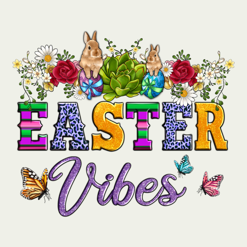 Easter Vibes And Butterfly With Bunny And Flowers Urban Heavy Tee by Artiststas | Teevron