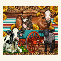 Farm Animals On An Old Wagon Premium Hoodie | Teevron