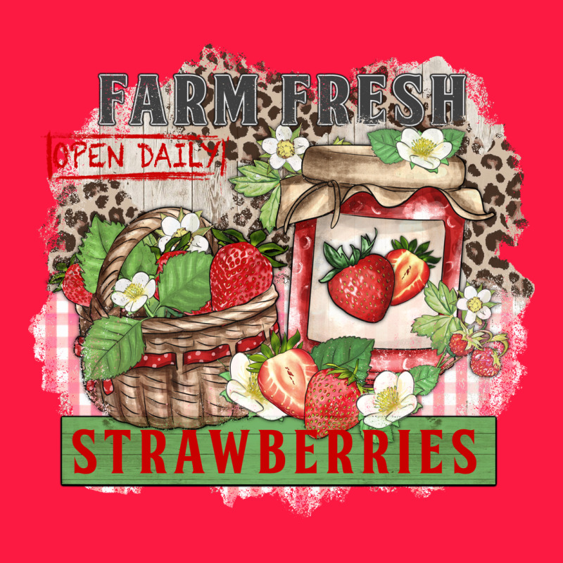 Farm Fresh Strawberries Zipper Hoodie by Zillion Design Studio | Teevron