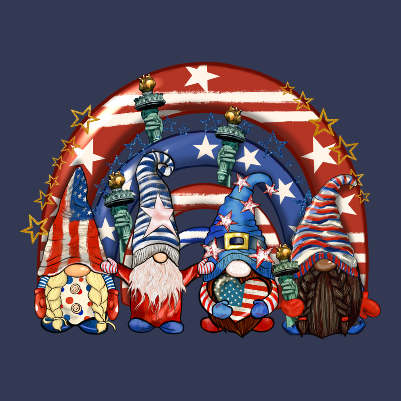 4th Of July Rainbow With Gnomes Heavyweight Hoodie by CowGirlArtShop | Teevron