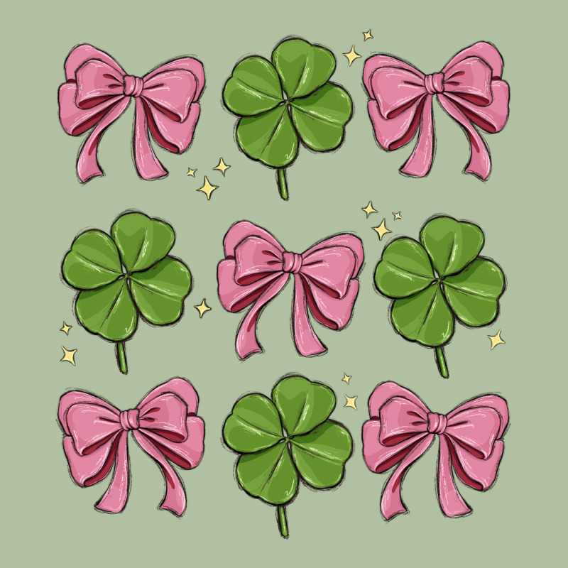 Coquette Bow Clover St. Patrick's Day Urban Hoodie by MaliasSmallBusiness | Teevron