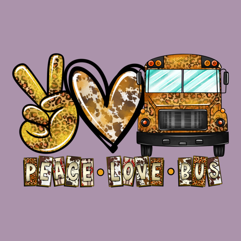 Peace Love Bus Heavyweight Hoodie by CowhideDigitalArt | Teevron