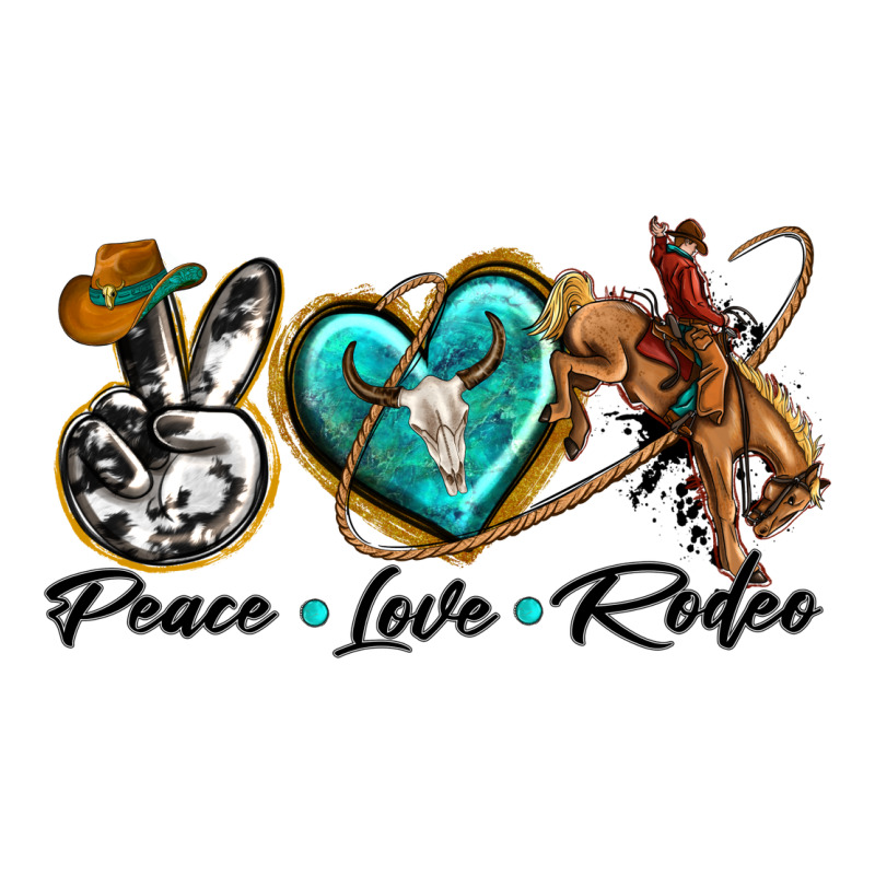 Peace Love Rodeo Classic Tee by texasbilliewilder | Teevron