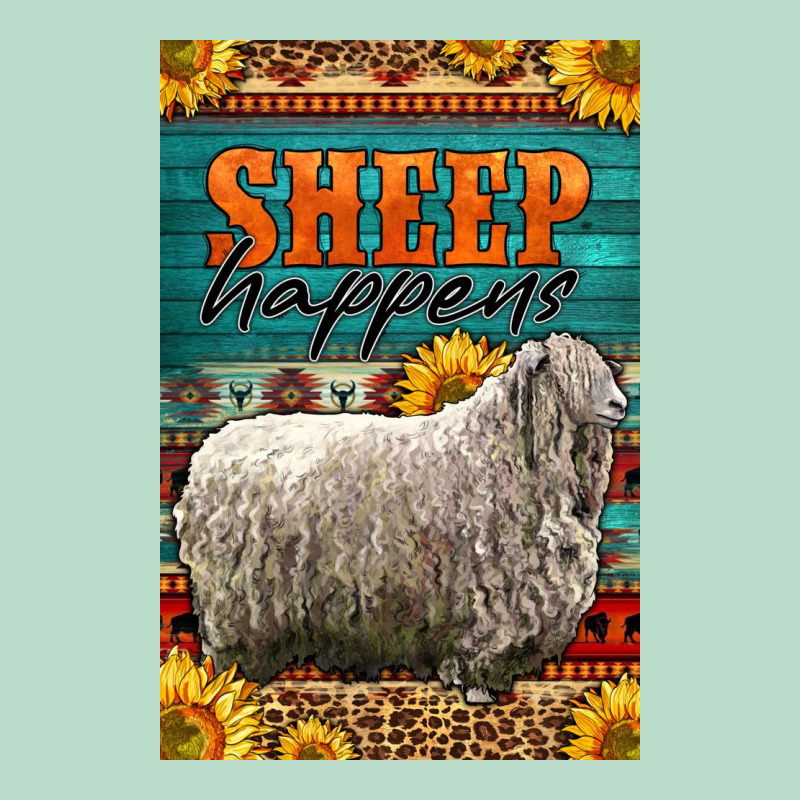Western Sheep Happens Sunflowers Premium Hoodie by LillyAllenDesigns | Teevron