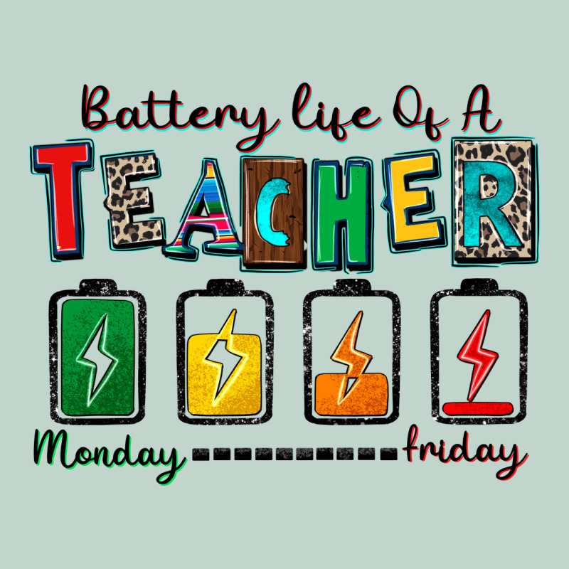 Battery Life Of A Teacher Zipper Hoodie by Zillion Design Studio | Teevron