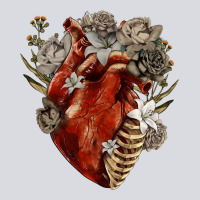 Flower Anatomical Heart Zipper Hoodie | Teevron