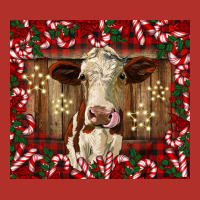 Christmas Heifer With Candy Canes Premium Hoodie | Teevron
