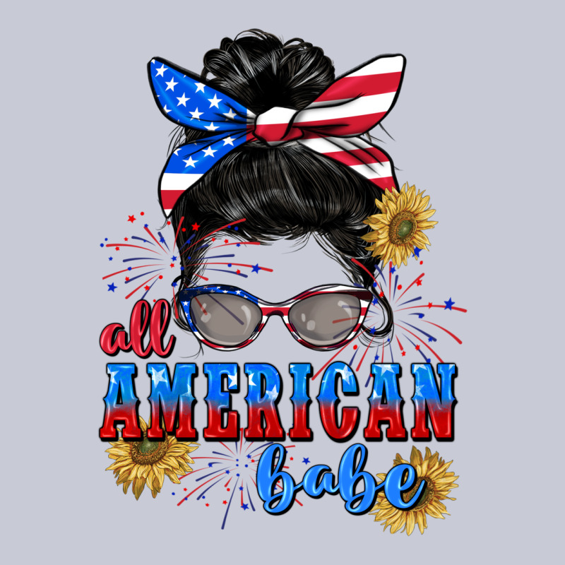 All American Babe 4th Of July Heavyweight Hoodie by CowGirlArtShop | Teevron