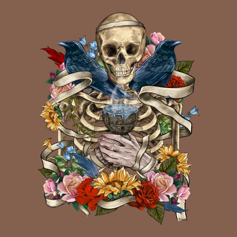 Flower Boho Skull Skeleton Zipper Hoodie by RanaPortraitStore | Teevron