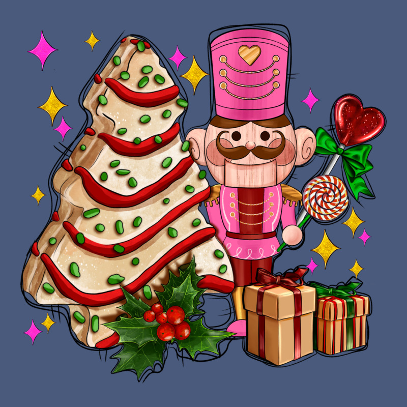 Christmas Tree Cake And Nutcracker With Gifts Ado Vintage Hoodie by AdoDesignShop | Teevron