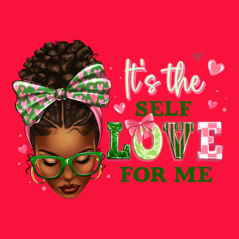 Sorority Colors Its The Self Love For Me Afro Woman2 Classic Tee by texasbilliewilder | Teevron