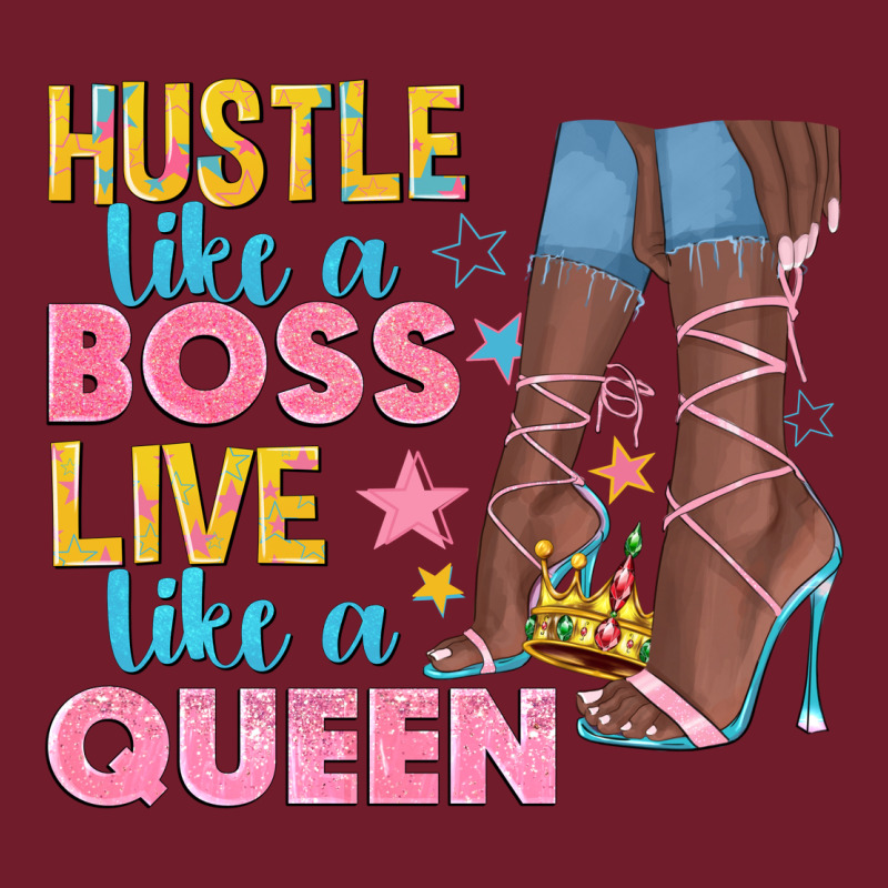 Hustle Like A Boss Live Like A Queen Zipper Hoodie by texasbilliewilder | Teevron