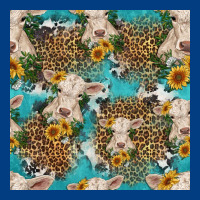 Charolais Cow And Sunflowers Seamless Pattern Premium Sweatshirt | Teevron