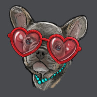 French Bulldog With Love Glasses Zipper Hoodie | Teevron