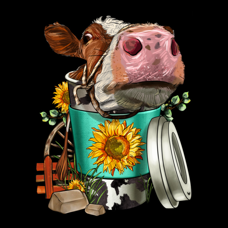 Simmental Cow Coffee Cup Premium Sweatshirt by FaDigitalArtStudio | Teevron